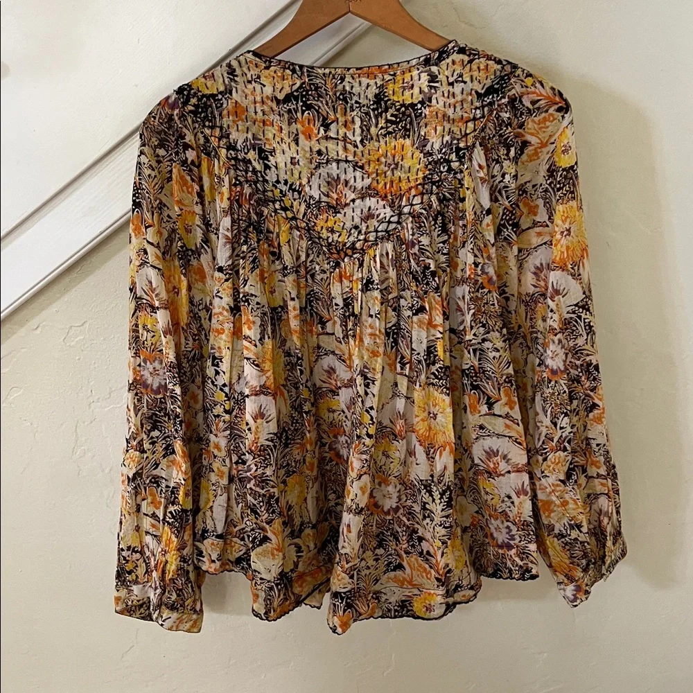 We The Free Floral Cool Meadow Peasant Blouse - Picture 4 of 9